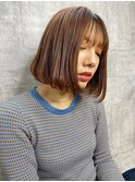アゴライン内巻きボブ