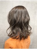 透け感ラベンダーグレージュ