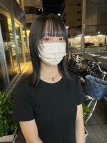 カフ(CAF)&nbsp;CAF松本【顔周りのみウルフ×ダークアッシュカラー】