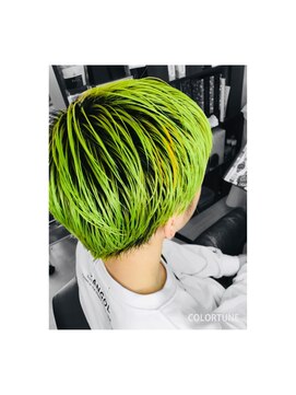 髪といろいろ ポイントグラデーションカラー