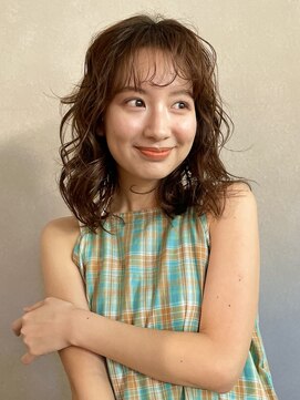 アンアミ シブヤ(Un ami shibuya) 【Un ami】くるっと無造作パーマ　大楽