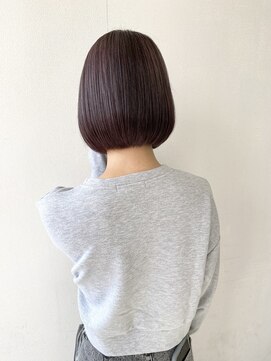 アオアクア バイ グルグル 小岩店(ao akua by GULGUL) プツっとボブ×ラベンダーグレージュ