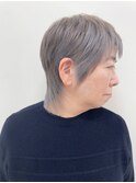 【Beautystage伊丹店】白髪ぼかしカラーショートウルフ