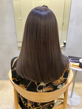 ベイル 登戸(Baill) グレーアッシュ髪質改善アルカリ酸熱カラー