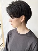 【morio原宿】黒髪ハンサムショート
