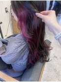 20代30代40代50代◎ピンクパープルインナーカラー
