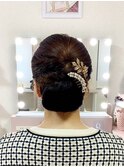 和髪シニヨン