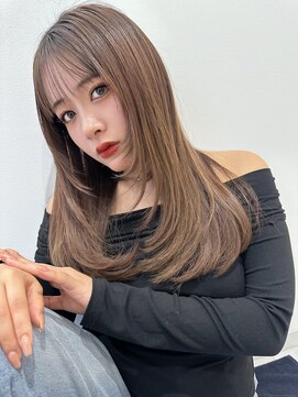 リリット(ReLit) ハイライトレイヤーカットマロンベージュ20代30代40代50代