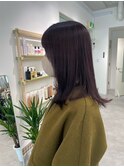 艶と柔らかさのモカブラウン♪/ストレートヘア/セミロング