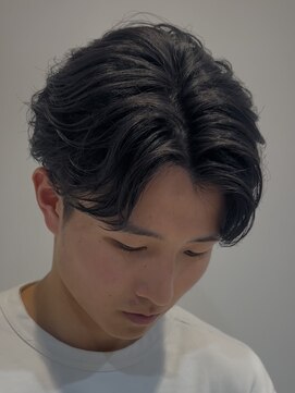 フィフスパーク(fifth PARK) 渋谷フェザーパーマニュアンスパーマセンターパート緩め20代