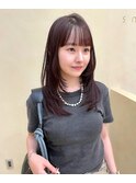 【snuw mina】レイヤーカット/顔周りカット/透明感カラー/伏見