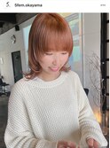 ペールオレンジ　ハイトーンマッシュレイヤー♪