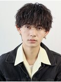 波巻きパーマメンズツイストスパイラルパーマツーブロック