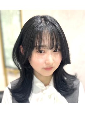 ベルダ 高槻(BELDAD) 前髪に合わせ/リフトレイヤー/ナチュラル/くびれ巻き/モテ髪