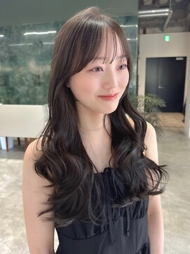 ソピ バイ インビテーション(sopi by invitation) シースルーバング ロングレイヤー レイヤーカット ダークグレー