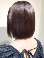 エイクス ヘア デザイン×美髪クリニック 千葉(AQs hair design)&nbsp;くびれヘア/アプリコットオレンジ/夏/髪質改善[千葉駅]