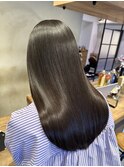 30代40代大人可愛い髪質改善カラーブルーグレージュ透明感