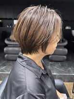 ハピネス クローバー 八木店(Happiness CLOVER)&nbsp;丸みショート　グレージュ　大人ショート　30代40代50代60代