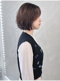 ＊外ハネボブゆるふわパーマボブ大人ボブ顎ラインボブ30代40代