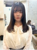 ストレート/ストレートパーマ/ナチュラルストレート/セミロング