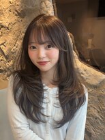 アスター 天神大名店(Aster)&nbsp;小顔に見えるトレンドヘア/黒髪/オリーブグレー/ココアベージュ