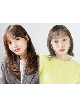 何度でも使える！《カット+カラー\5900/カット+カラー+Tr\7900》まとまるショートボブも流行のレイヤーも◎