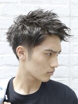 フィフス 大分(fifth)&nbsp;大分フェザーパーマメンズカット刈り上げスパイキーショート