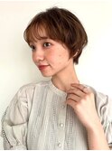 ふんわりコンパクトショート/ミルクティーベージュ/小顔p北浦和
