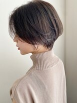 トゥーナ 表参道(tona) 大人ショート・ショートボブ・グレージュ、脱白髪染め☆