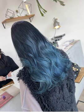 アーブルポンテ(ARBRE ponte) ブルーブリーチグラデーションカラー