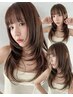 顔まわり矯正+小顔似合わせカット+ケアカラー+髪質改善TR¥25000→¥20000