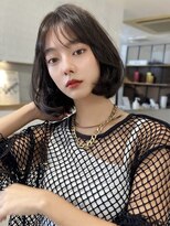 アイヴィ 表参道(IVY)&nbsp;黒髪ボブ韓国ヘアタッセルボブミニボブショートボブタンバルモリ
