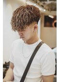 MEN’S/リバースセンターパート/ニュアンスパーマ/河原町
