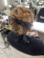 ヘアセット＆メイクアップ　LUNE BY GEKKABIJIN　【6月6日NEW OPEN（予定）】&nbsp;ショートのアップアレンジ