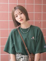 ヘアーサロン 6(hair salon) シースルーバング切りっぱなしボブ