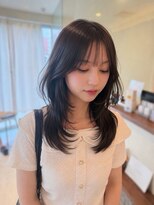 ヘアメイク シュシュ(Hair make chou chou) ハッシュカット レイヤーカット ミディアムレイヤー 顔周り