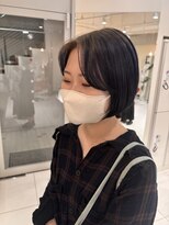 ステラ ヘア デザイン サロン(STELLA hair design salon)&nbsp;ルーツカラー×ミニボブ 【由比藤】