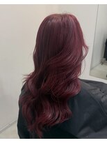 ルオラ(Luora)&nbsp;ブリーチなしダブルカラーワインレッド