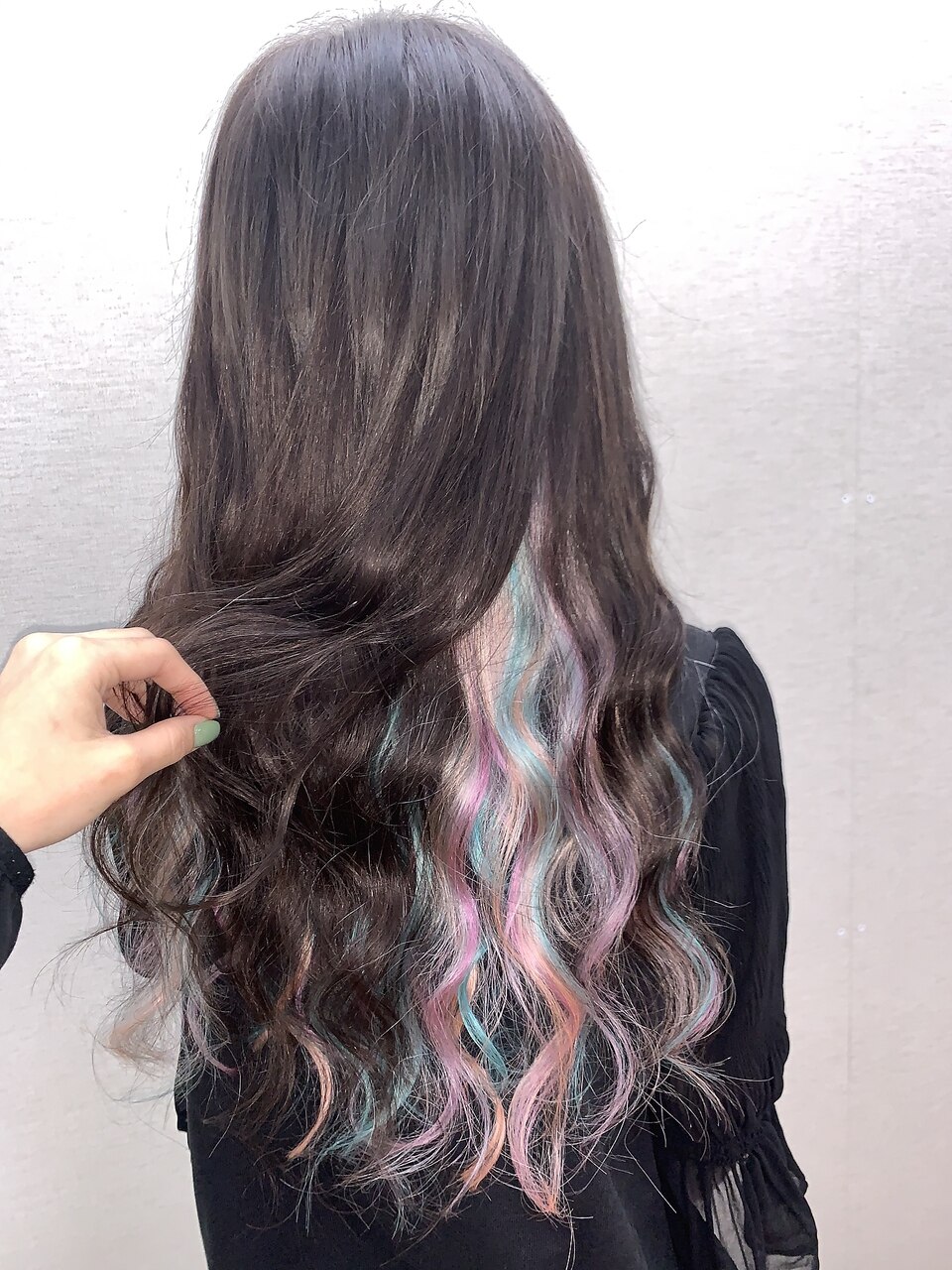 ユニコーン×黒髪#シールエクステ#セミウェットウェーブ#町田