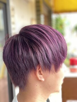 フォーシー(Four C) ソフトツーブロックマッシュ{透明感バイオレット}