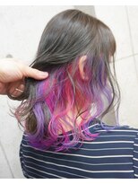 ヘアテリア リュウ 大塚(hair teria ryu) インナーカラーピンク×バイオレット