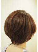 トップがふんわり大人マッシュボブ