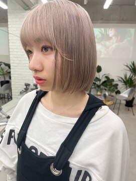 アンドスタイル(&style) 【大名店　江藤】ホワイトベージュ　ケアブリーチカラー