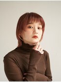 ミディアムヘア/ショコラベージュ/ボブルフ/新宿