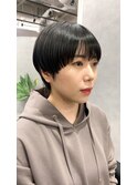 ワイドバング/マッシュショート/髪質改善/韓国風/黒髪