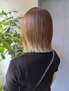 ロンドエニカ 大宮(Lond enika) 大人ガーリーぱっつんボブ