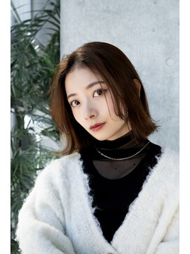 レノラ 本町(LENORA) 20代30代大人かわいいナチュラル暗髪ゆるめパーマヘア