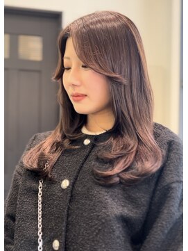 ジラソル(girasol) ラベンダーグレージュ×ブリーチなしダブルカラーレイヤーカット