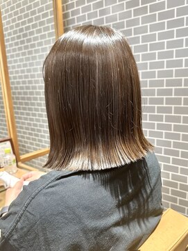 クラップス 京急富岡(CLAPS) ミルクティーベージュダブルカラーインナーカラーケアブリーチ