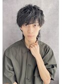 20代30代40代 韓国風黒髪メンズウルフ#859